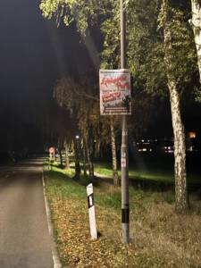 2025-11-13 Plakatierung Glühweinparty