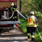 Waldbrandübung